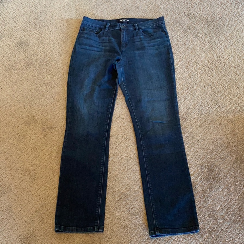 Lagerfeld straight leg dark wash jeans
